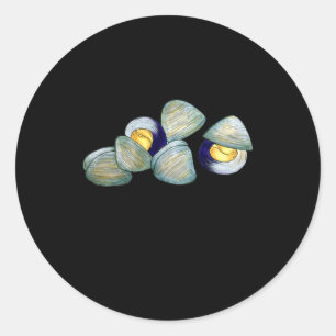 Clams Clambake Rhode Island New England Seafood  Classic Round Sticker