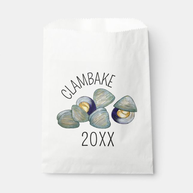 Clams Clambake Rhode Island New England Seafood Favour Bag (Front)