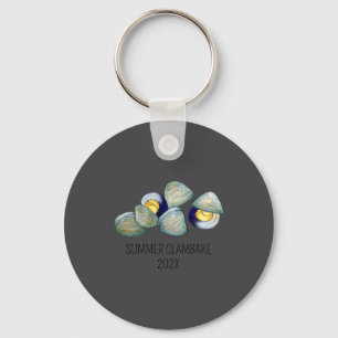Clams Clambake Rhode Island New England Seafood  Key Ring