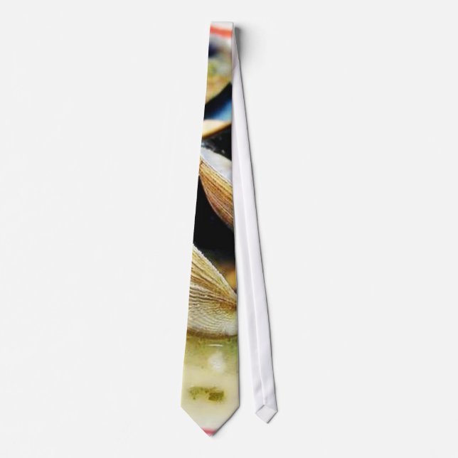 Clams Muscles Shellfish Food Tie (Front)