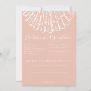 Clamshell Baby Shower Predictions & Advice Game