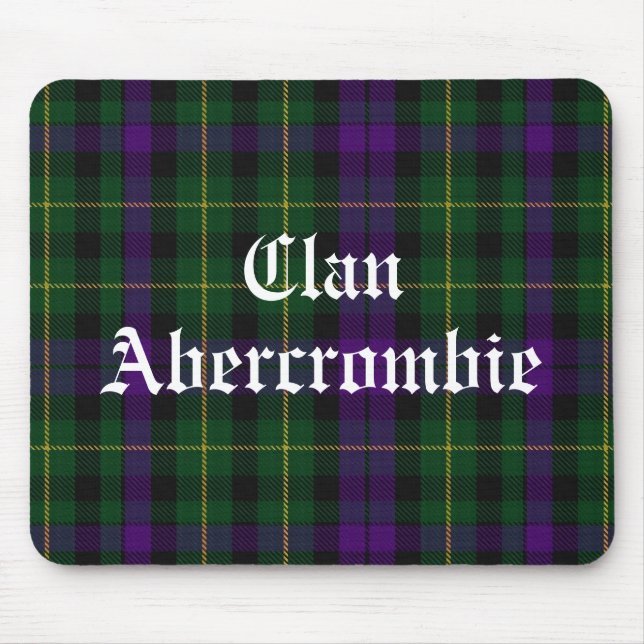 Clan Abercrombie Tartan Mouse Pad (Front)