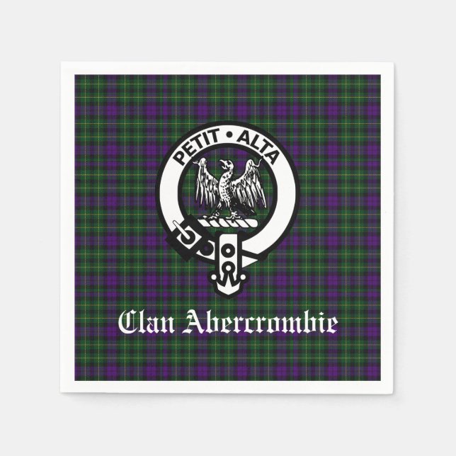 Clan Abercrombie Tartan Napkin (Front)