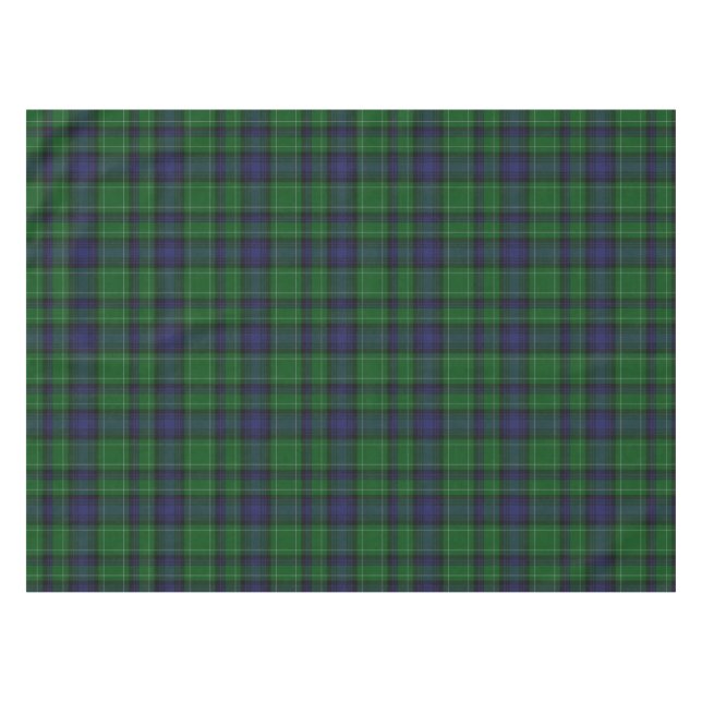 Clan Abercrombie Tartan Plaid Table Cloth (Front (Horizontal))