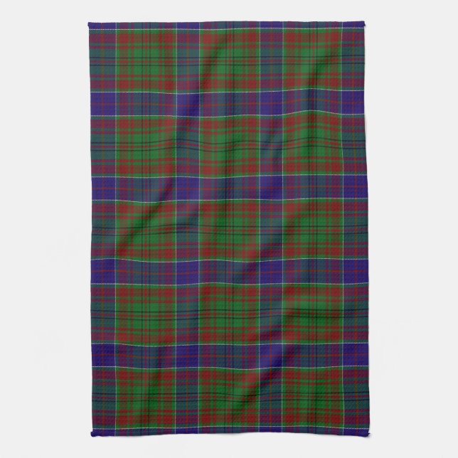 Clan Adams Tartan Tea Towel (Vertical)