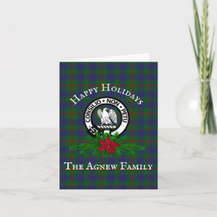 Clan Agnew Crest & Tartan Holiday Card