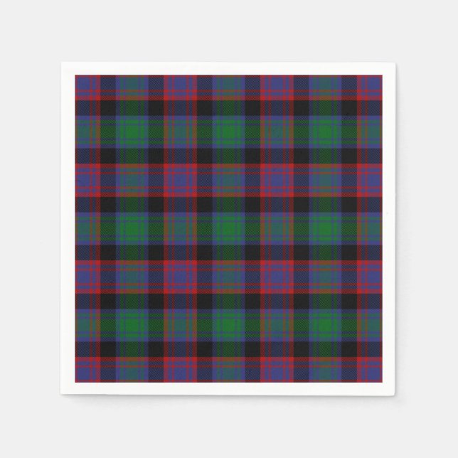 Clan Alexander Hunting Tartan Napkin (Front)