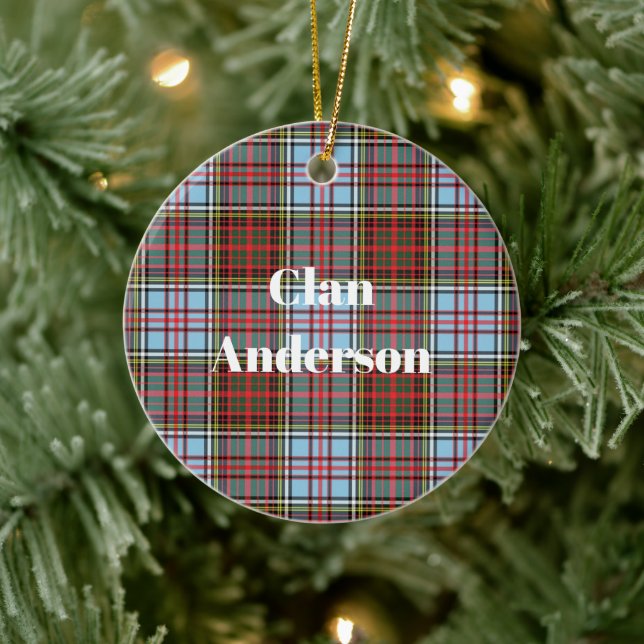 Clan Anderson Ancient Tartan Ceramic Ornament (Tree)