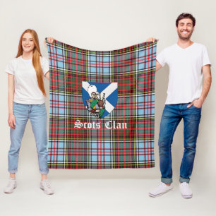 Clan Anderson Ancient Tartan Plaid Fleece Blanket