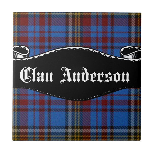 Clan Anderson Banner Ceramic Tile (Front)