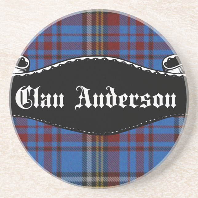 Clan Anderson Banner Coaster (Front)