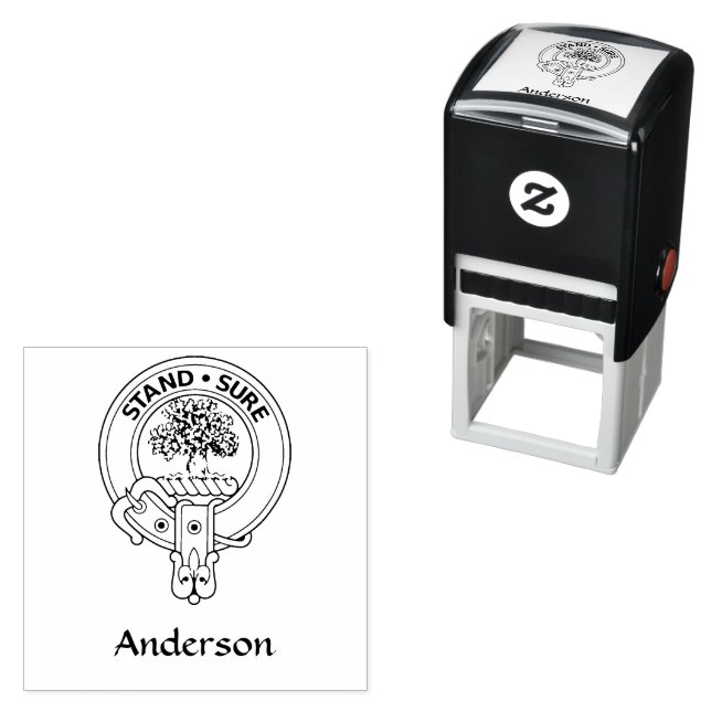 Clan Anderson Crest Rubber Stamp (In Situ)