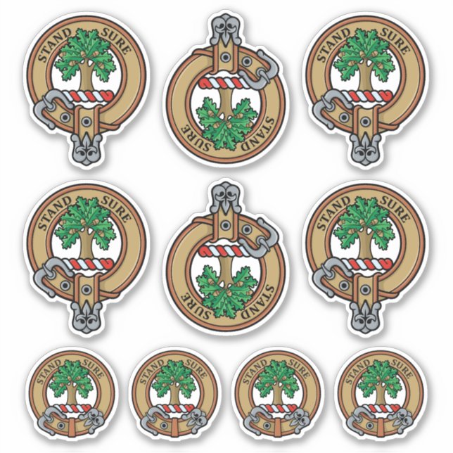 Clan Anderson Crest Sticker Set (Front)