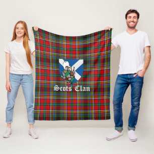 Clan Anderson Of Arbrake Tartan Plaid Fleece Blanket