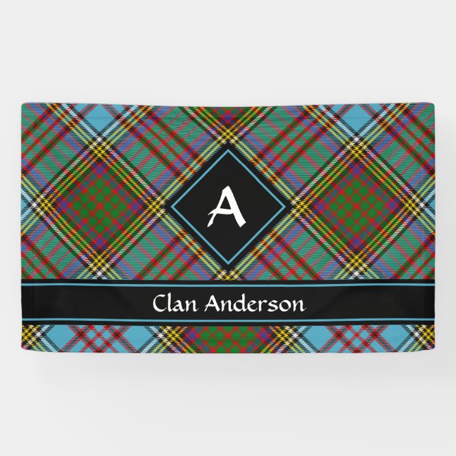 Clan Anderson Tartan Banner (Horizontal)