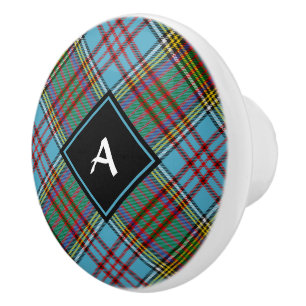 Clan Anderson Tartan Ceramic Knob