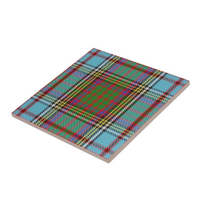 Clan Anderson Tartan  Ceramic Tile (Side)
