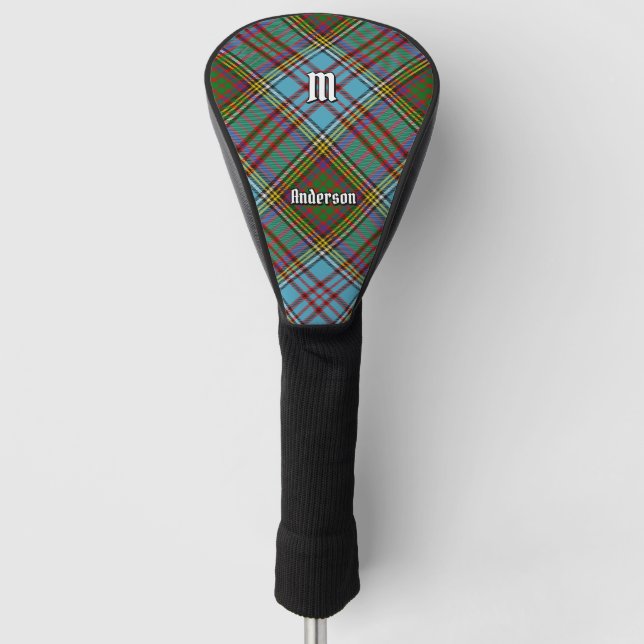 Clan Anderson Tartan Golf Head Cover (Front)