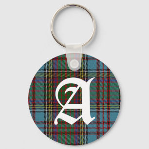 Clan Anderson Tartan Plaid Monogram  Key Ring