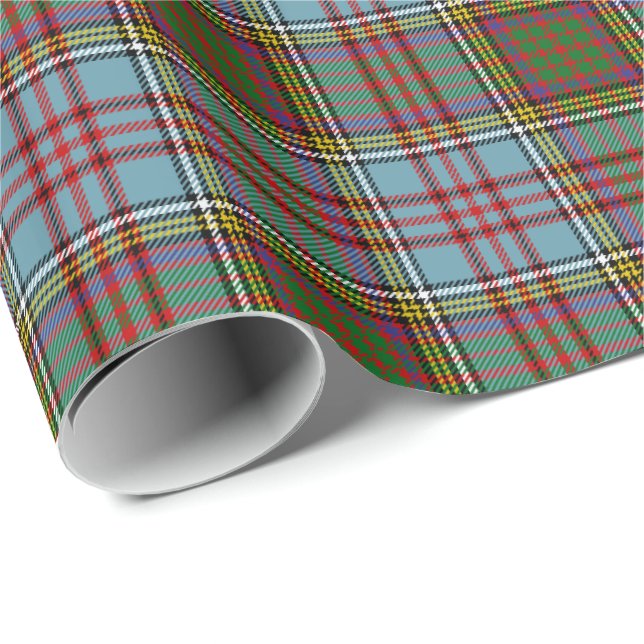 Clan Anderson Tartan Plaid Pattern Wrapping Paper (Roll Corner)