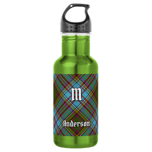 Clan Anderson Tartan Stainless Steel Water Bottle