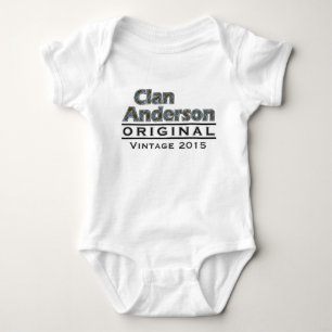 Clan Anderson Vintage Customise Your Birthyear Baby Bodysuit