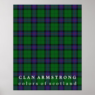 Clan Armstrong Colours of Scotland Tartan Poster