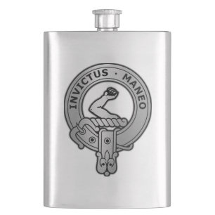Clan Armstrong Crest Flask