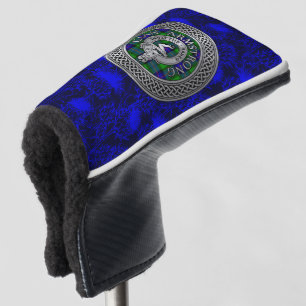 Clan Armstrong Crest & Tartan Knot on Thistle Golf Head Cover