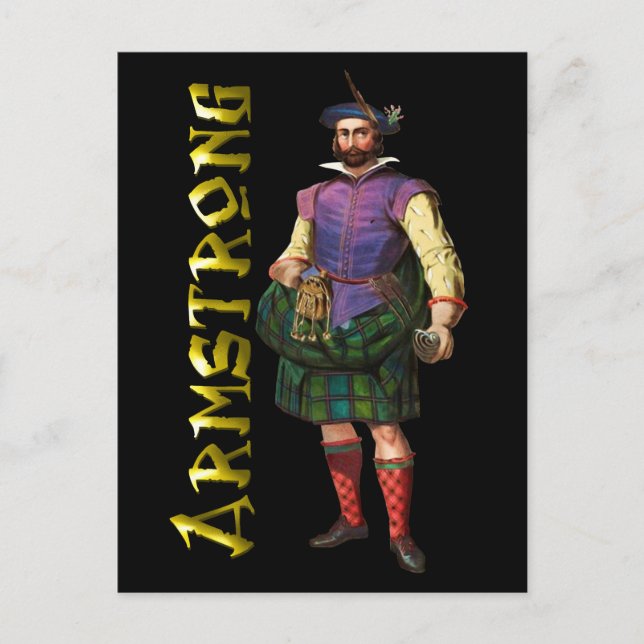 Clan Armstrong Highland Dream Postcard (Front)