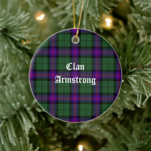 Clan Armstrong Modern Tartan Ceramic Ornament