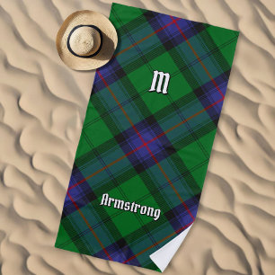 Clan Armstrong Tartan Beach Towel