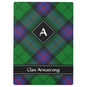 Clan Armstrong Tartan Clipboard