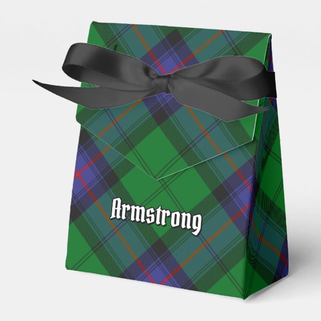 Clan Armstrong Tartan Favour Box (Front Side)