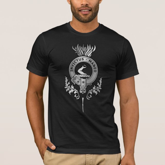 Clan Armstrong Thistle Crest T-Shirt (Front)