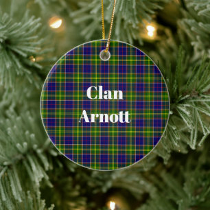 Clan Arnott Tartan Ceramic Ornament