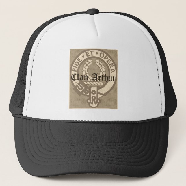 Clan Arthur Antique Trucker Hat (Front)