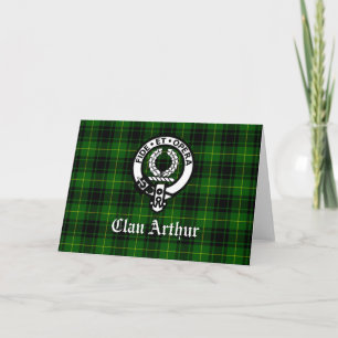 Clan Arthur / MacArthur Crest and Tartan Card