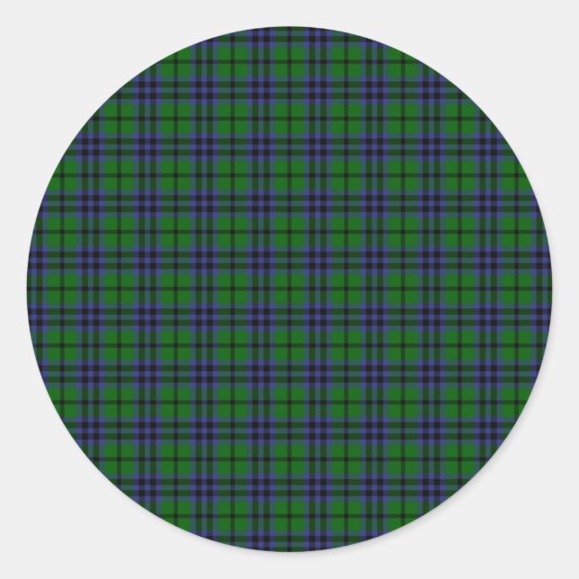 Clan Austin Tartan Classic Round Sticker (Front)