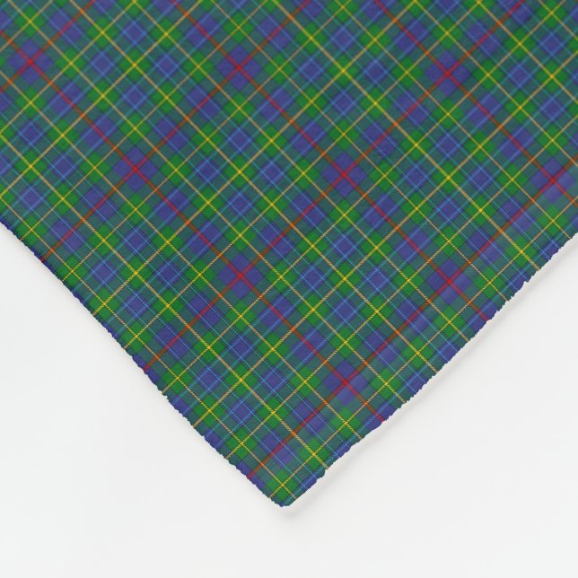 Clan Bailey Tartan Fleece Blanket (Corner)