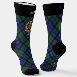Clan Baird Crest over Tartan Socks
