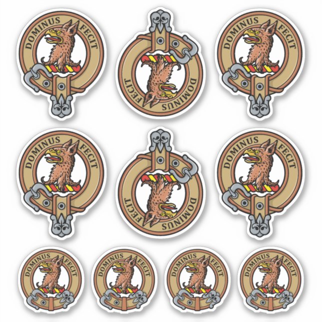 Clan Baird Crest Sticker Set (Front)