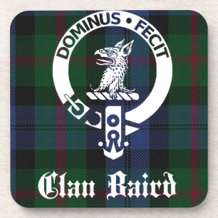 Clan Baird Crest Tartan Coaster