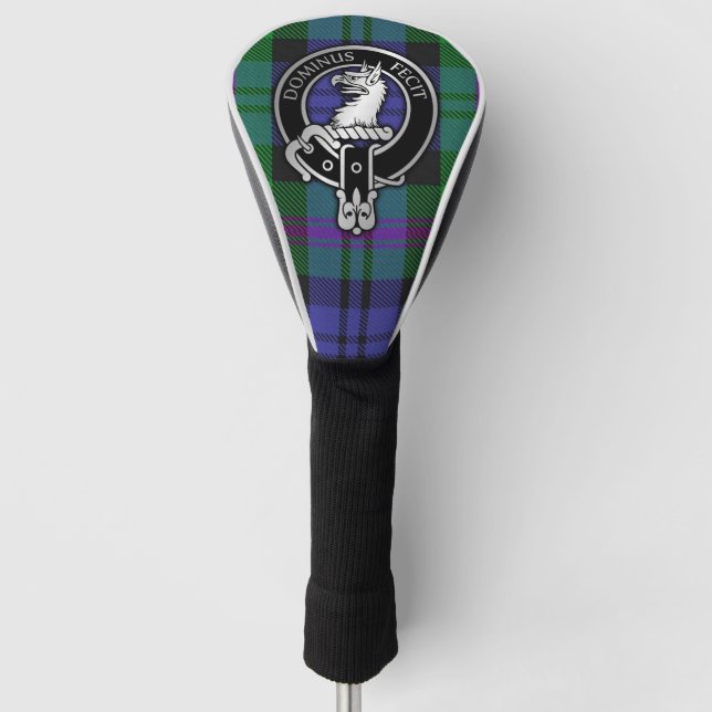 Clan Baird Crest & Tartan Golf Head Cover (Front)