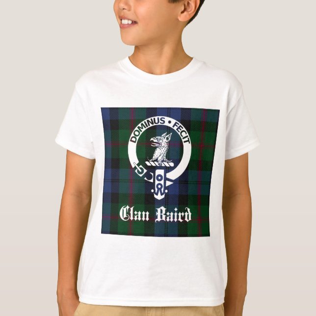 Clan Baird Crest Tartan T-Shirt (Front)