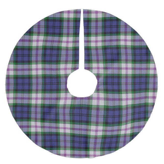 Clan Baird Dress Tartan Brushed Polyester Tree Skirt (Front)