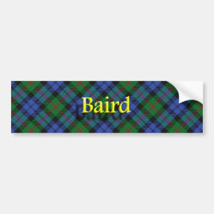 Clan Baird Scottish Tartan Bumper Sticker