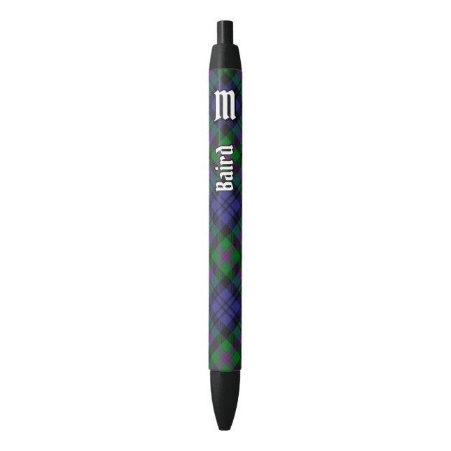 Clan Baird Tartan Black Ink Pen (Front Vertical)
