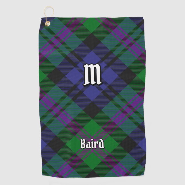 Clan Baird Tartan Golf Towel (Front)