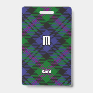 Clan Baird Tartan ID Badge